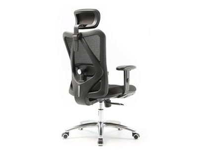 Ofix 2D Adjustable Lumbar Support Office Chairs (Black, Grey)