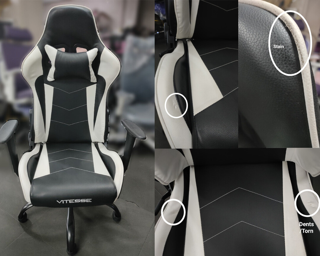OFX Vitesse Steel Base Gaming Chair (Black, Black+Red, Black+White, Black+Blue)