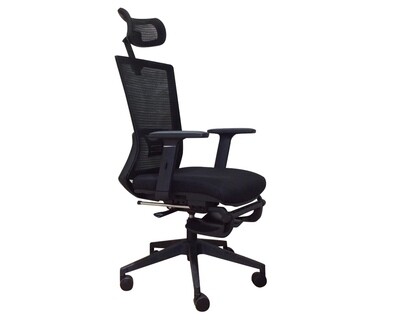 Ofix Korean F24 Office Chair with Footrest (Black) Ofix Korean F24 Office Chair with Footrest (Black)