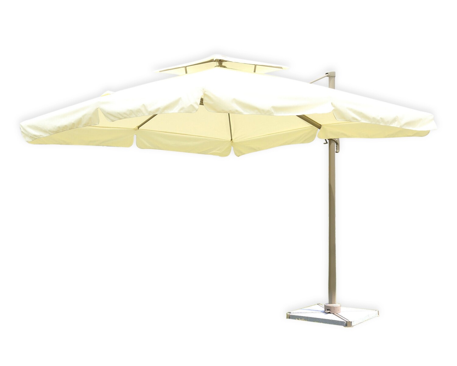 Ofix Fiona Double Roof Patio Umbrella (Cream)