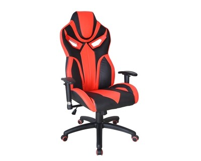 (Sale) OFX Deacon PU Gaming Chair (Red+Black) (Backrest Leather Torn & Light Stain)