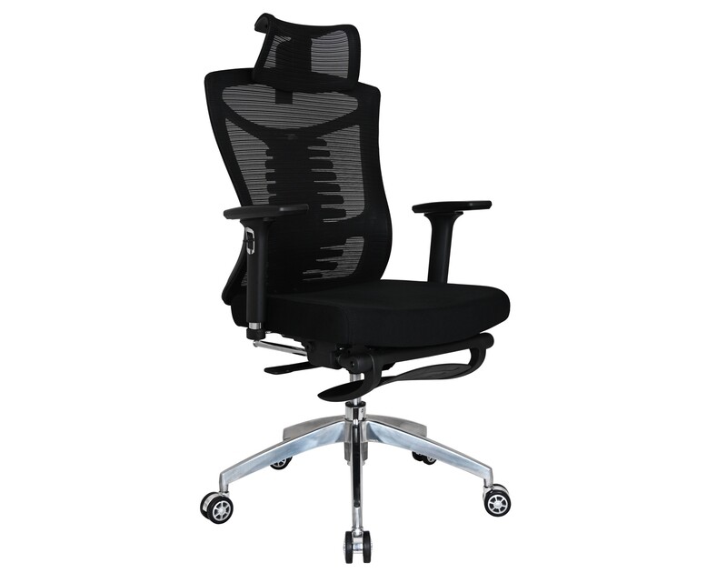 (Sale) Ofix Premium X18F PRO/ Premium X18 PRO Mesh Bionic Spine Support Chair (Black) (No Headrest) (No Backrest)
