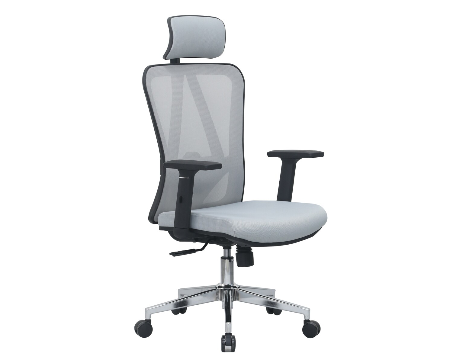 Ofix Deluxe-D18/ D18F (With Footrest/ Without Footrest) Mesh Chair (Black,  Grey)