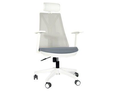 Ofix Korean-108H/ 109H High Back Mesh Chair (All Black, All White, Grey, Orange+Grey, Blue+Grey, Purple)