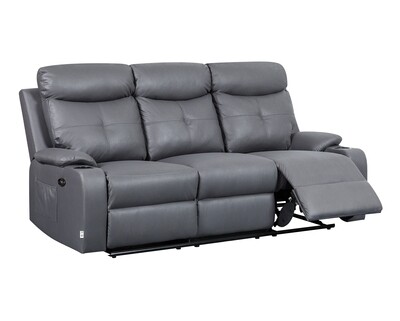 Flotti Cinema 3-Seater (Power Recliner Sofa/ Manual Recliner Sofa) (Gray)
