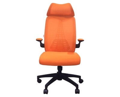 Ofix Korean-126 High Back Mesh Chair (Green, Orange, White+Grey, All White)
