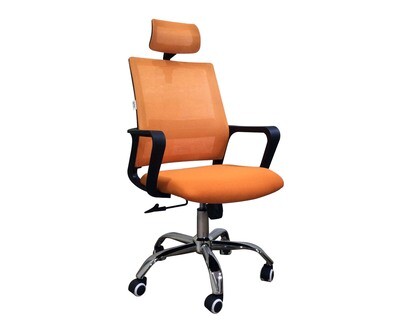 Ofix Deluxe-45 High Back Mesh Chair (Black, Red, Yellow Green, White, Orange)