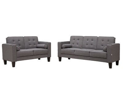 Flotti Mallory 2 & 3-Seater Sofa w/ Cupholder (Brown, Grey) Flotti Mallory 2 & 3-Seater Sofa w/ Cupholder (Brown, Grey)