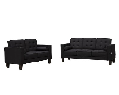 Flotti Mallory 2 & 3-Seater Sofa w/ Cupholder (Black, Brown, Grey)