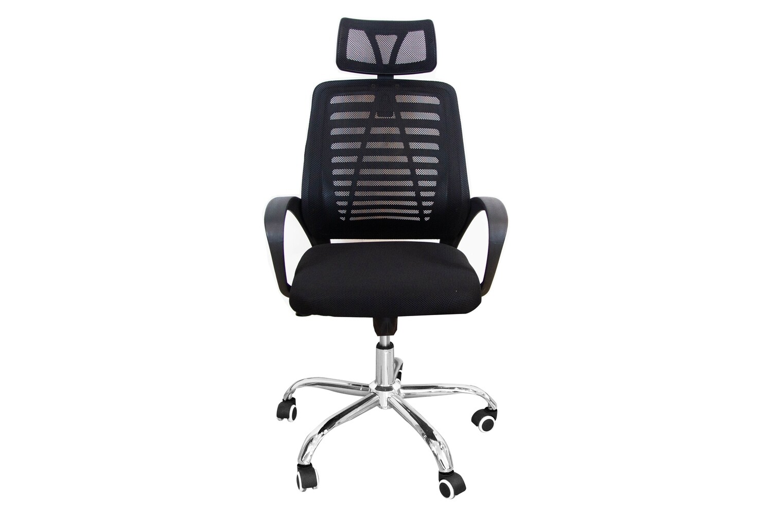 Ofix Deluxe-43 High Back Mesh Office Chair (Black, Pink)