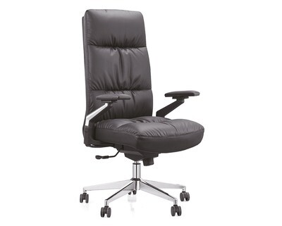 (Sale) Ofix Premium 22 High Back PU Chair (Black) (Torn)