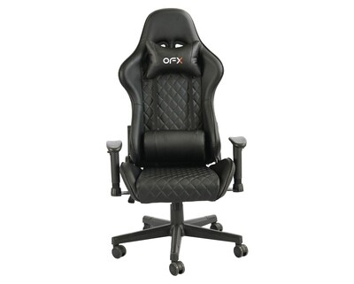 OFX Adriel Diamond Pattern Gaming Chair (Black)