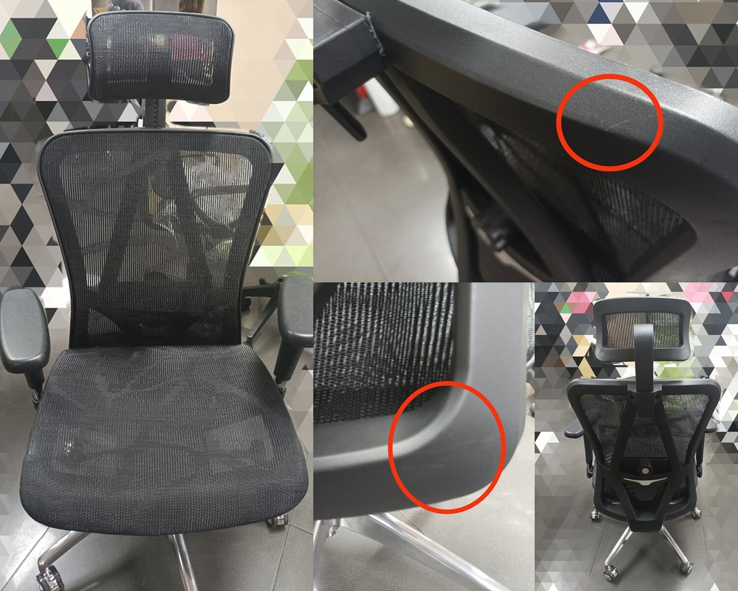Sale Ofix Deluxe M57 XTM High Back All Mesh Chair Black Small