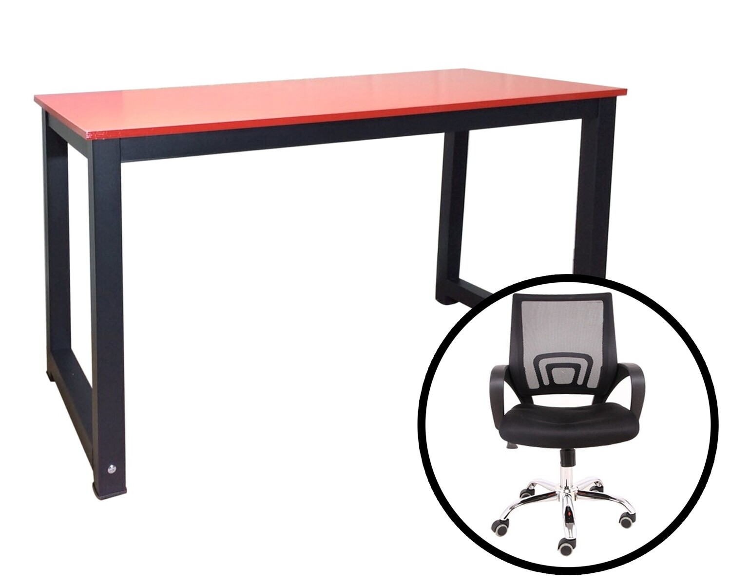 Ofix Work From Home Black & Red Set (120x60)