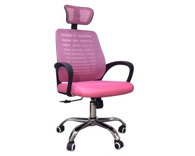 Ofix Deluxe-43 High Back Mesh Office Chair (Pink, Black) Ofix Deluxe-43 High Back Mesh Office Chair (Pink, Black)