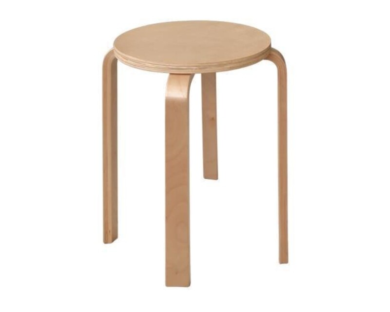 Ofix Bentwood Round Wood Stool