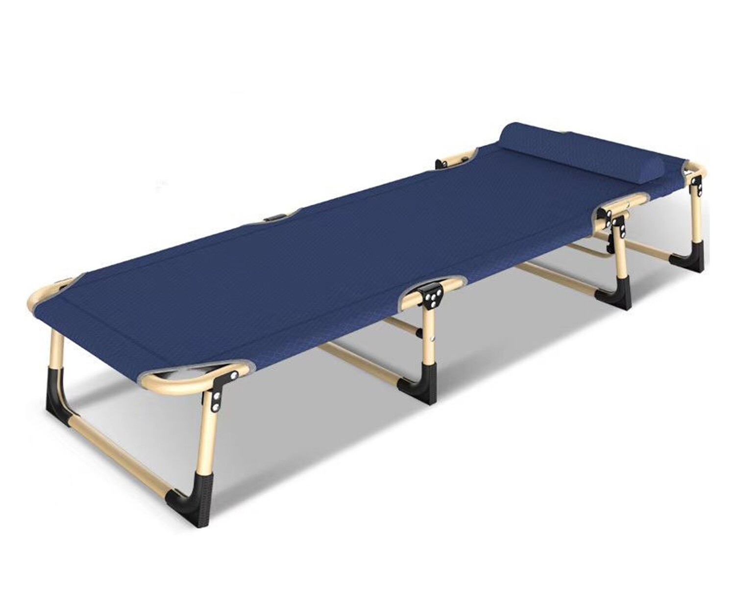 Flotti Foldable Bed (Grey, Blue)