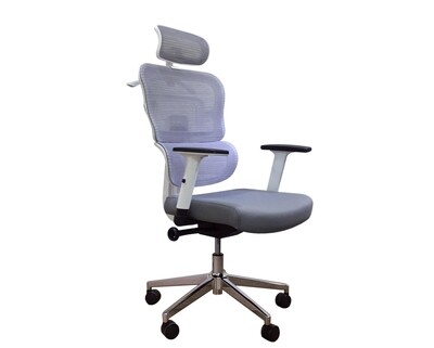 Ofix Korean-A22 High Back Mesh Chair (Grey, Black)