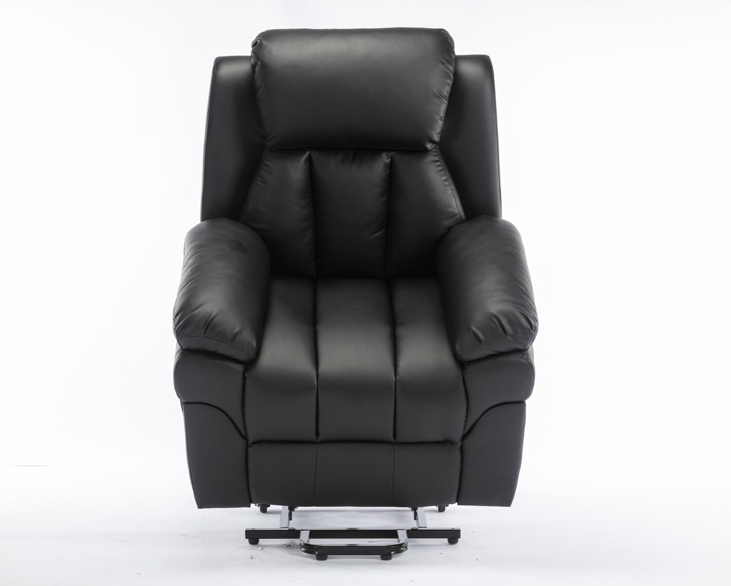 Flotti Prisca LiftRecliner Electric Sofa (Fireproof Leather) (Black)