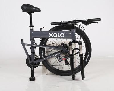 XOLO Folding Mountain Bikes (Seal Gray)
