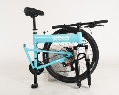 XOLO Folding Mountain Bikes (Cobalt Blue)