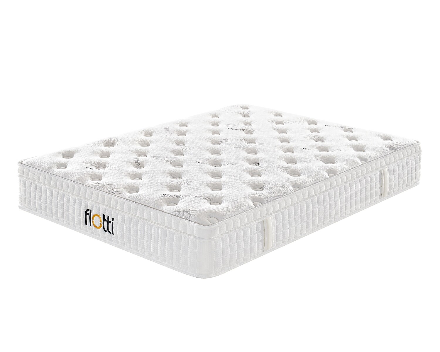 Flotti Orthopedic Bamboo Wave Hybrid Mattress with Cool Gel Infused Memory Foam (Single, Double, Queen & King)