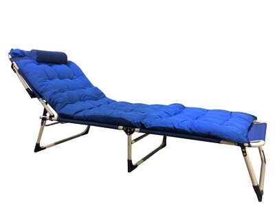 Flotti Folding Bed With Cushioned Cover (Blue)