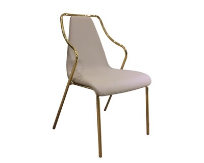 Ofix Nori Dining Chair (Brown+Gold)