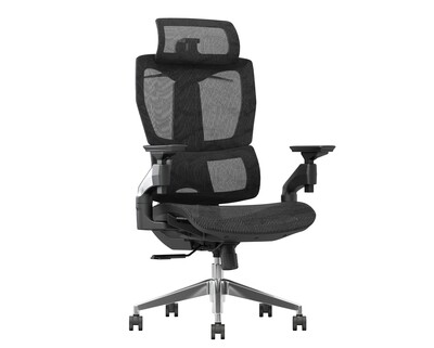 XTM Korean-V1 XL Ergonomic Office Chair (4D Armrest) (Black, Grey) (2 Years Warranty)