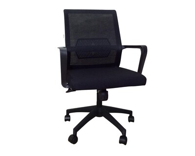 Ofix Deluxe-28N Mid Back Mesh Chair (Grey, All Black) Ofix Deluxe-28N Mid Back Mesh Chair (Grey, All Black)