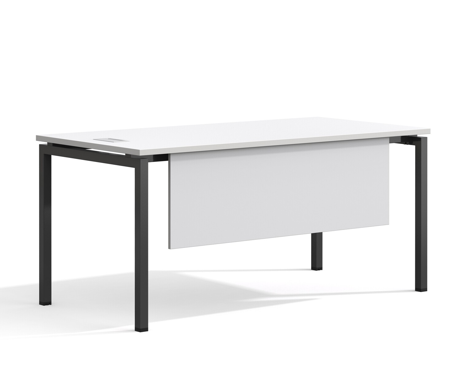 Ofix 008 Executive Table with Front Panel (White)