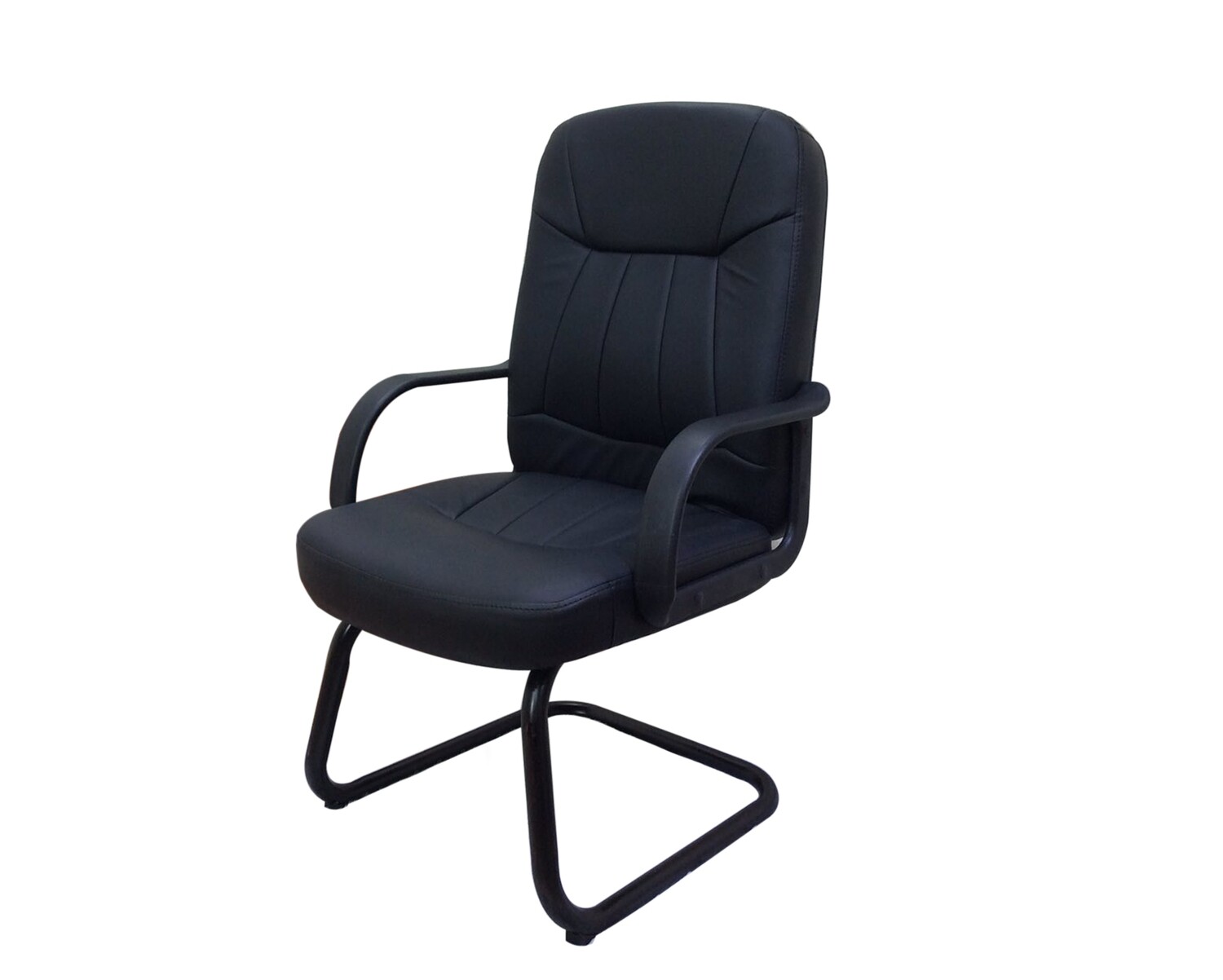 Ofix Deluxe-36W Waiting Chair PU Leather (Black)