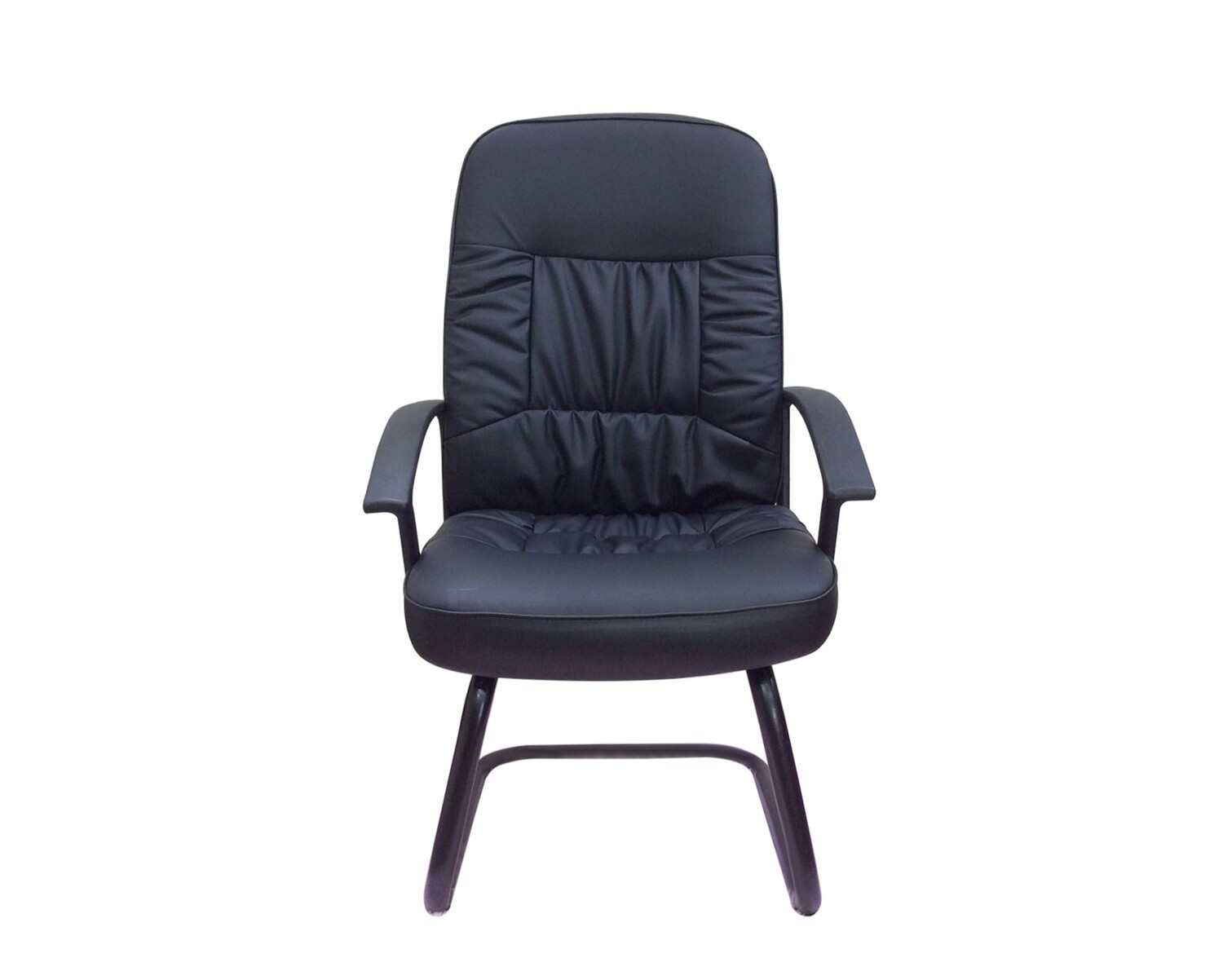 Ofix Deluxe-35W Waiting Chair PU Leather (Black)