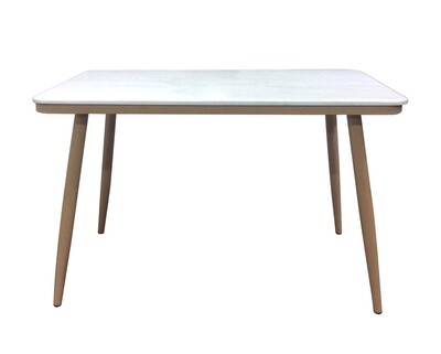 Ofix Clarette Dining Table (140x80, 180*90) (6, 8 Seater) (Beige)