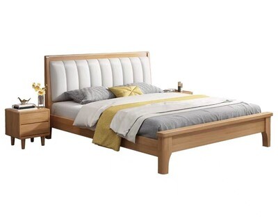 Flotti Kavala Solid Wood Bed Frame (Queen, King) (Side Drawers Are Not Included)