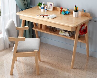 Ofix Jairo Solid Wood Learning Desk Set (Desk & Chair Set) Ofix Jairo Solid Wood Learning Desk Set (Desk & Chair Set)