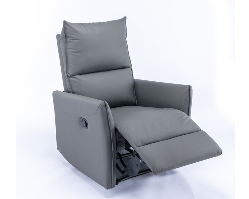 Flotti Alva M/E Scratch-Resistant (Manual Recliner/ Power Recliner) (Dark Grey, Orange, Dark Brown)