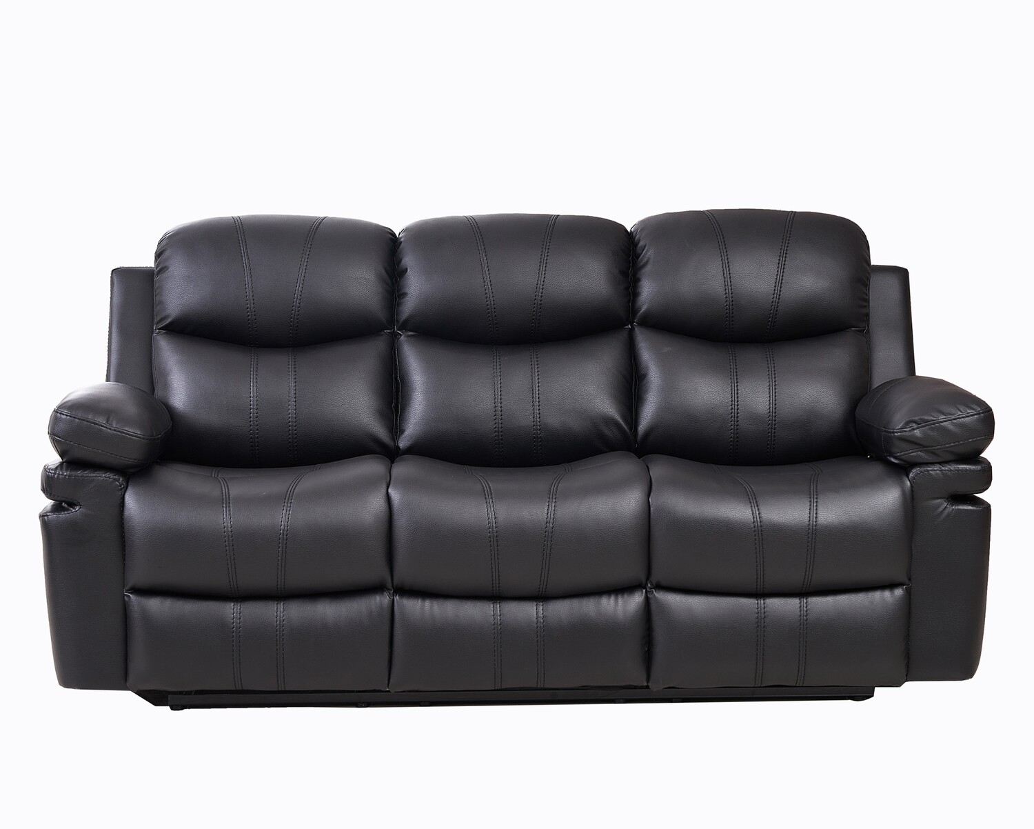 Flotti Amari 3-Seater Leather Gel (Manual Recliner/ Power Recliner) (Black, Brown)