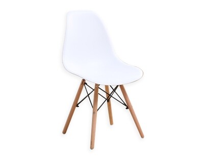 (Sale) Ofix Kaylee Stacking Dining Chair (White) (Scratches)