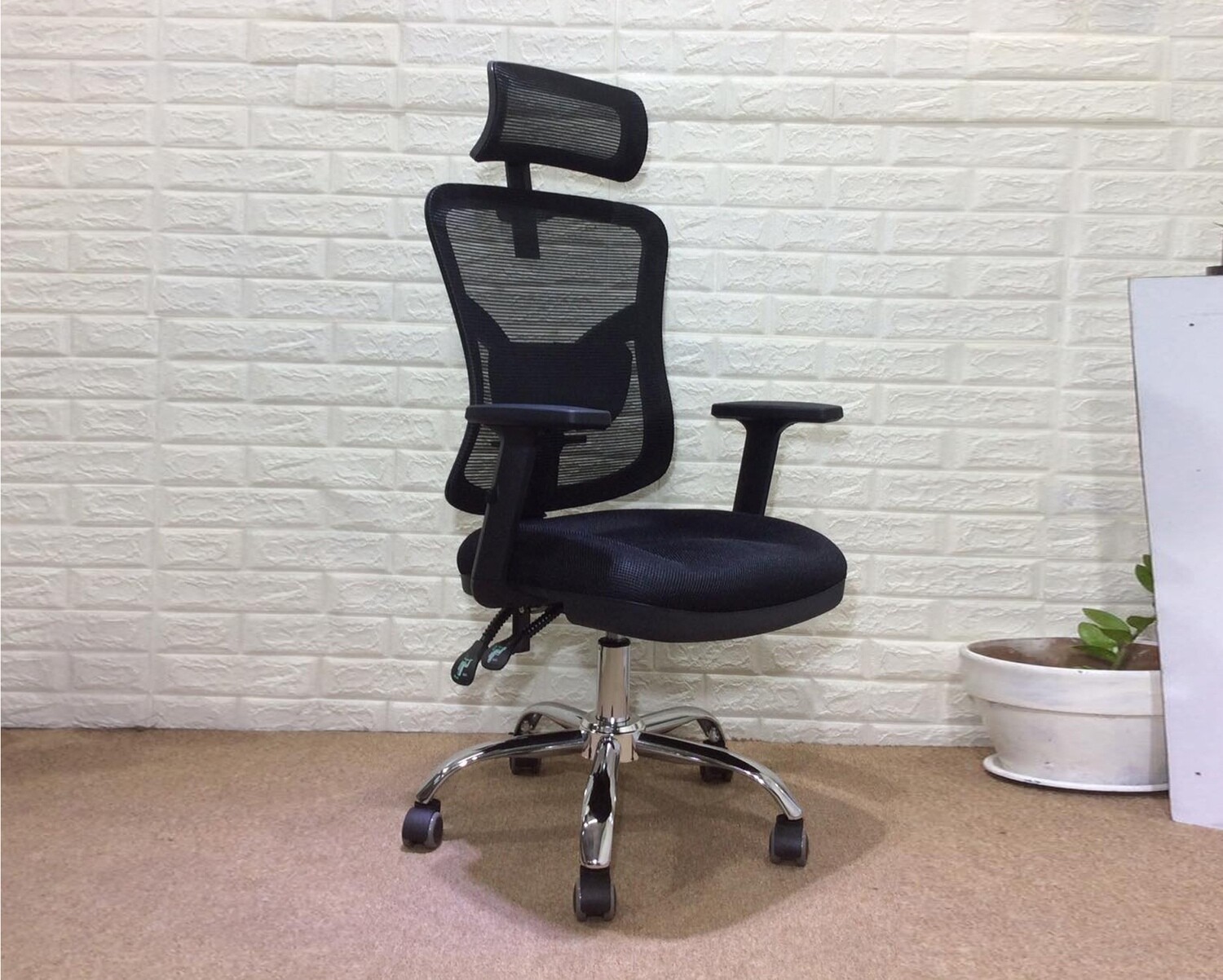 Ofix DeluxeD78 High Back Mesh Chair (Grey, Black, Blue)