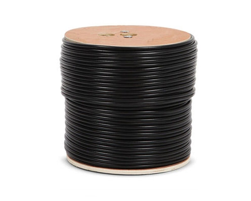 Qube RG59(Siamese) WITH POWER CABLE 100% PURE COPPER (305M) Colors: White, Black