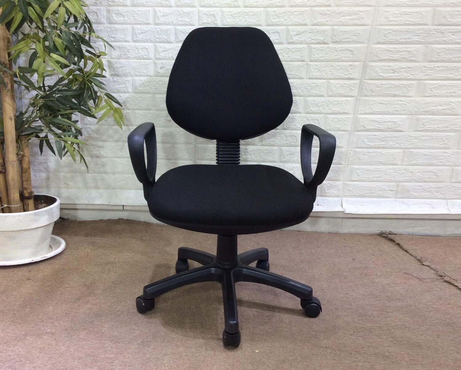 Ofix Deluxe Typist Mid Back Chair (Black), Color: Deluxe Typist Chair (Black)