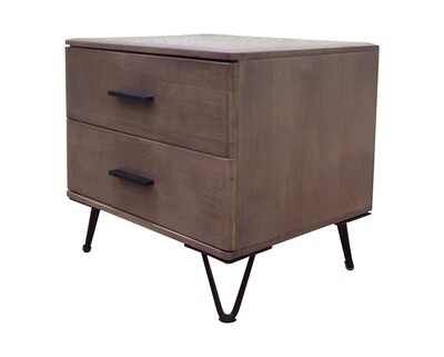 Ofix Orphie Solid Thailand Rubberwood Bed Side Table (with Drawers) Ofix Orphie Solid Thailand Rubberwood Bed Side Table (with Drawers)