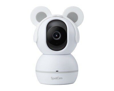 SpotCam Taiwan BabyCam Wireless Security Camera for Baby Monitoring,1080P, Night Vision, Lullabies & White Noise, Two-Way Talk, Motion Sound Alert, Pan/Tilt, w/ Free 24 Hour Cloud Recording Forever