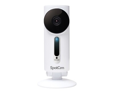 SpotCam Taiwan Sense Wireless Home Security Camera 1080p Indoor, Night Vision, Two-Way Talk, Motion Sound Alert, Temperature/Humidity/Lux Sensor, Alarm Siren, w/ Free 24 Hour Cloud Recording Forever