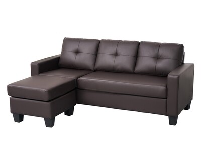 Flotti Savanna L-Shape Sofa (Black, Brown, Beige)