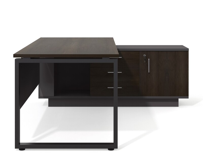 Ofix 900-EX Executive Desk with Side Cabinet