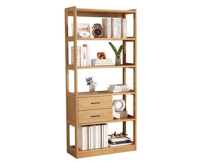 Ofix Adley Solid Thailand Rubberwood Bookshelf (52*35, 84*35) Ofix Adley Solid Thailand Rubberwood Bookshelf (52*35, 84*35)