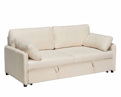 Flotti Serenity Sofa with Pull-Out Bed (Grey, Beige, Brown)