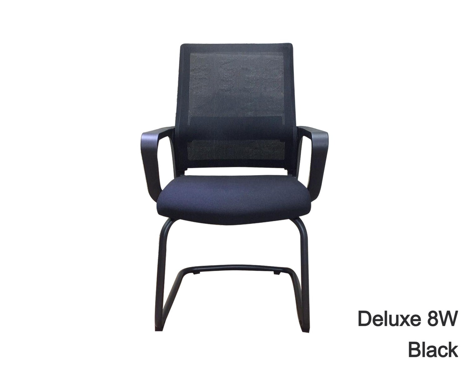 Ofix Deluxe-8W Waiting Chair Mid Back Mesh (Black), Color:: Deluxe-8W Waiting Chair Black